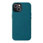 Custodia in vera pelle per iPhone 15 Pro Max con cornice metallic