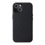Custodia in vera pelle per iPhone 15 Pro Max con cornice metallic