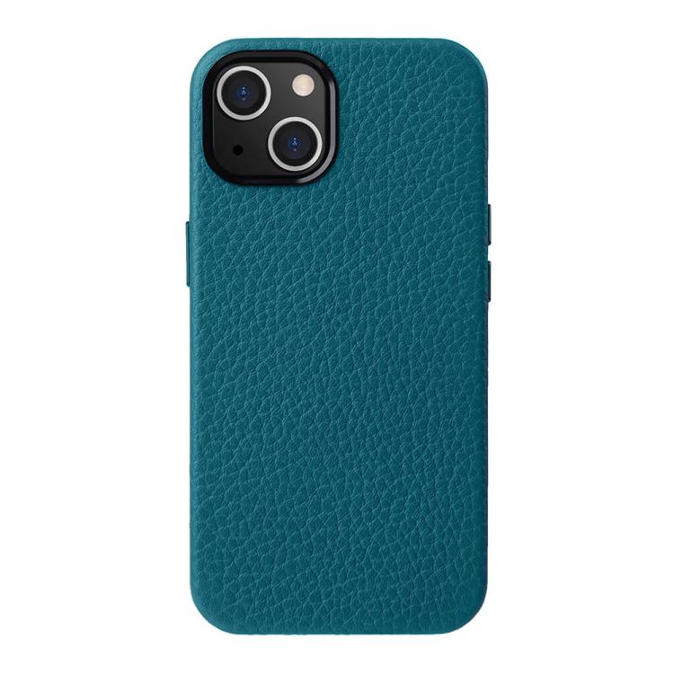 Custodia in vera pelle per iPhone 15 Pro Max con cornice metallic