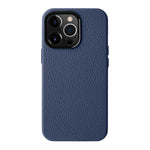 Custodia in vera pelle per iPhone 15 Pro Max con cornice metallic