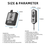Sistema microfonico wireless UHF indossabile DEBRA DT-01, 1 trasmettitore e 1 ricevitore., DT-01