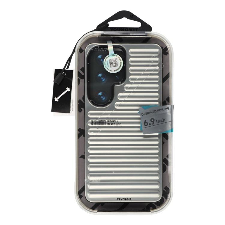 Custodia magnetica con texture a valigia per Samsung Galaxy S26 Ultra 5G