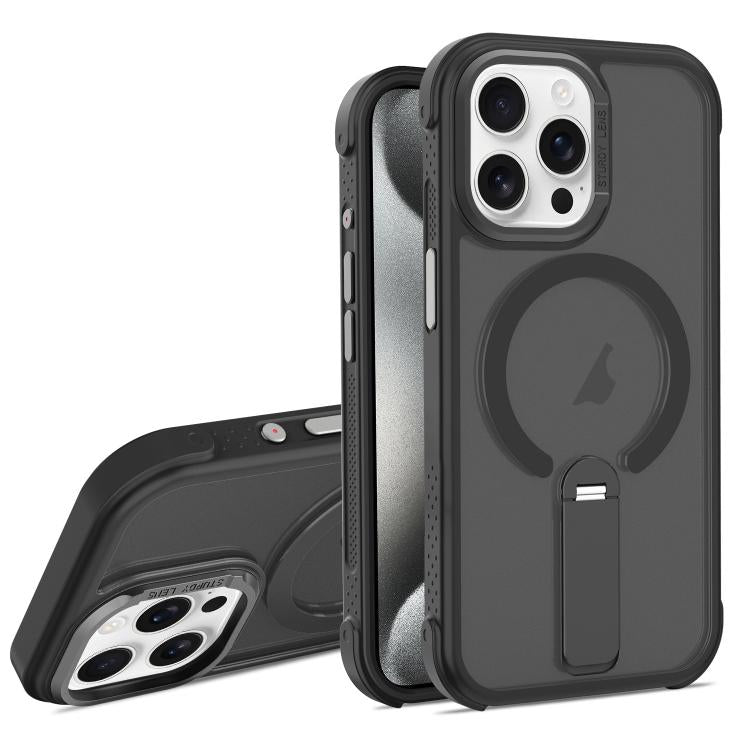 Custodia ibrida pieghevole magnetica in PC TPU effetto pelle per