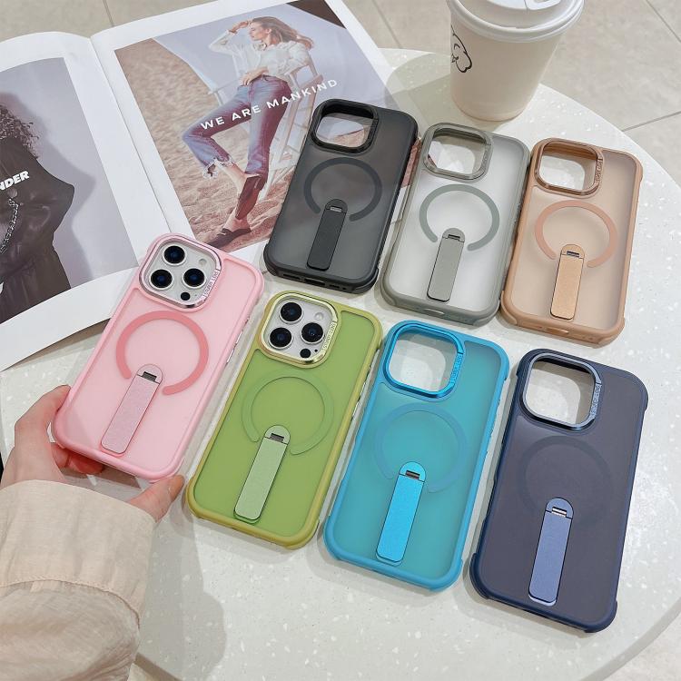 Custodia ibrida pieghevole magnetica in TPU e PC per iPhone 12 e
