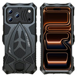 Custodia silicone metallo con pellicola per iPhone 15-17