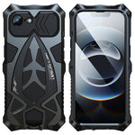 Custodia silicone metallo con pellicola per iPhone 15-17