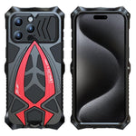 Custodia silicone metallo con pellicola per iPhone 15-17