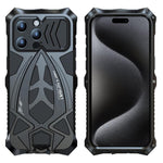 Custodia silicone metallo con pellicola per iPhone 15-17