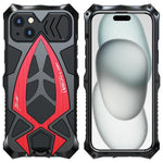Custodia silicone metallo con pellicola per iPhone 15-17