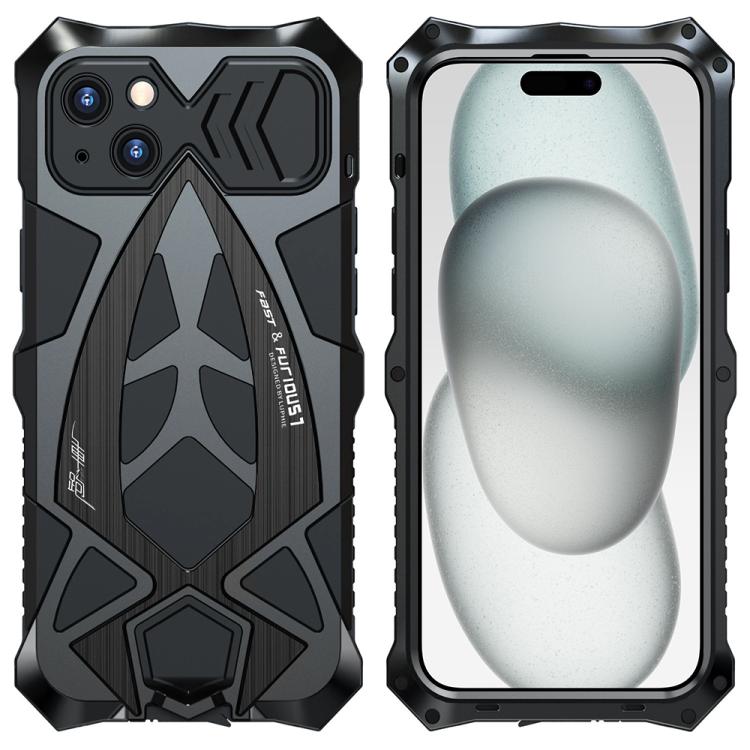 Custodia silicone metallo con pellicola per iPhone 15-17