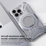 Custodia in lega di alluminio per iPhone 17 con supporto girevole