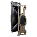 Custodia in lega di alluminio con supporto magnetico per iPhone 1