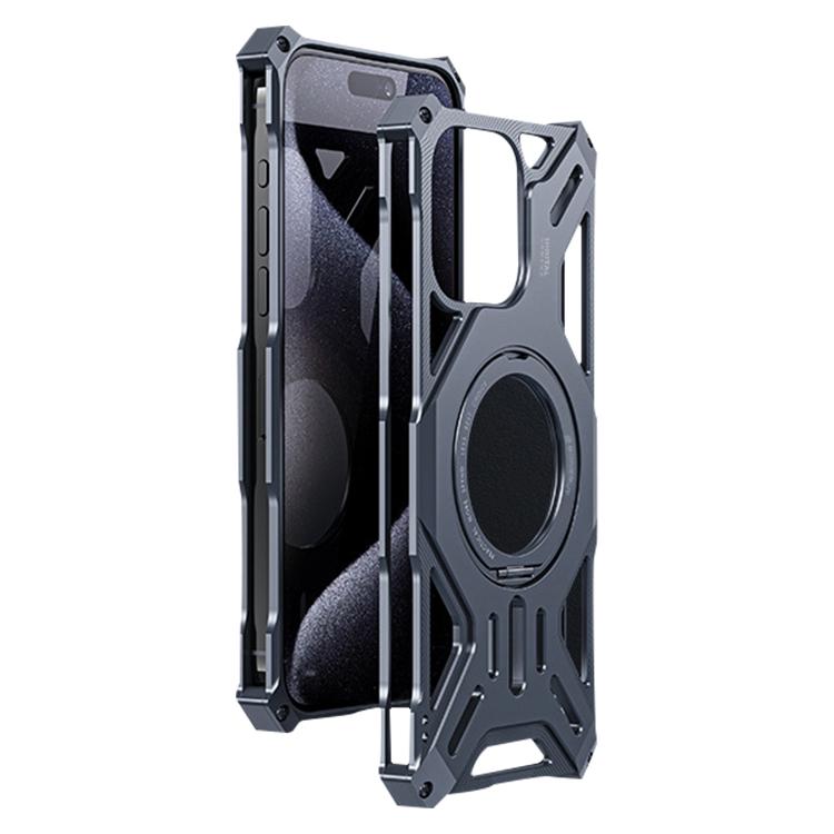 Custodia in lega di alluminio con supporto magnetico per iPhone 1