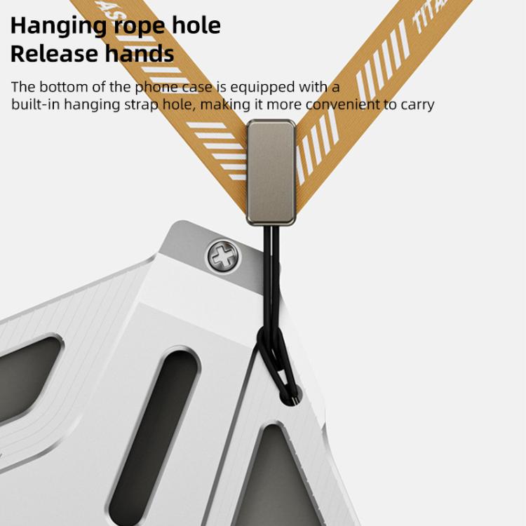 Custodia in lega di alluminio con supporto magnetico per iPhone 1