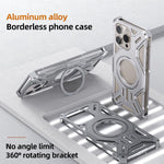 Custodia in lega di alluminio con supporto magnetico per iPhone 1