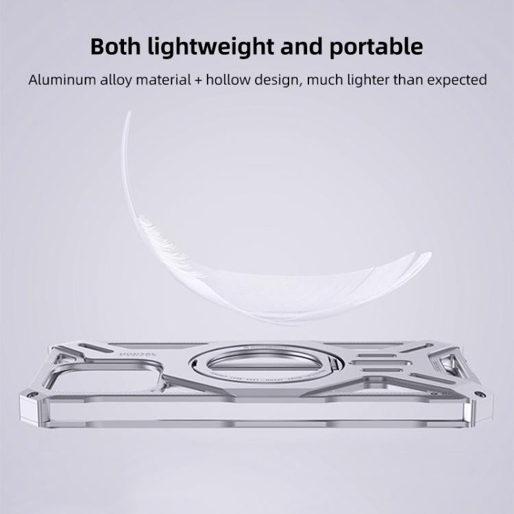 Custodia in lega di alluminio con supporto magnetico per iPhone 1