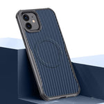 Custodia magnetica con fibra di carbonio per iPhone