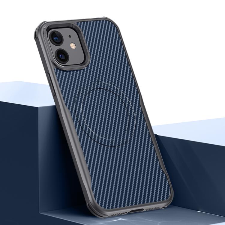 Custodia magnetica con fibra di carbonio per iPhone