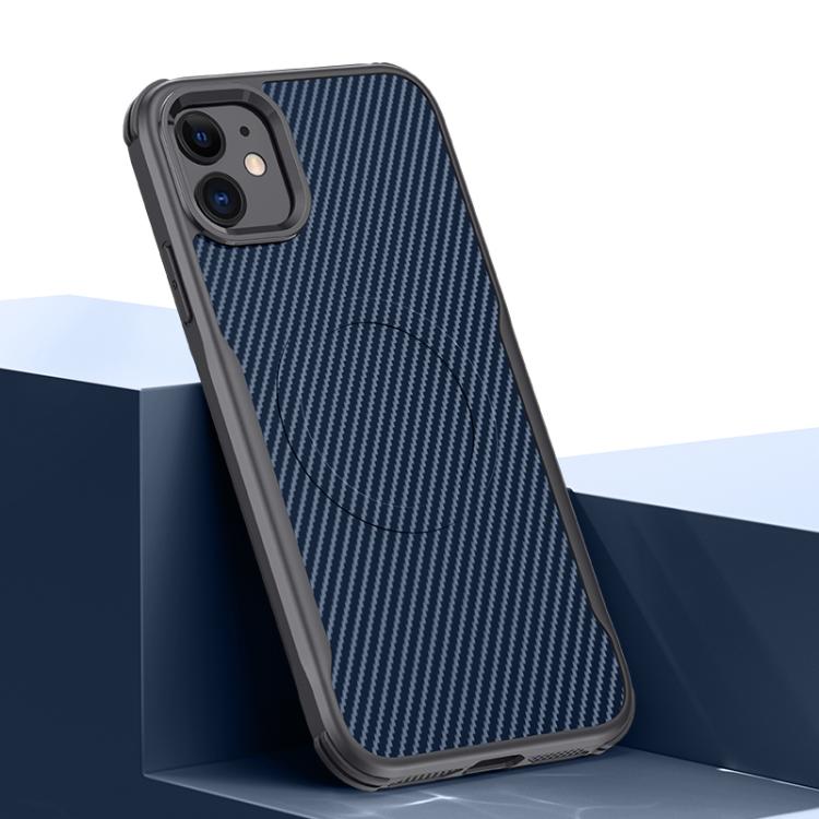 Custodia magnetica con fibra di carbonio per iPhone