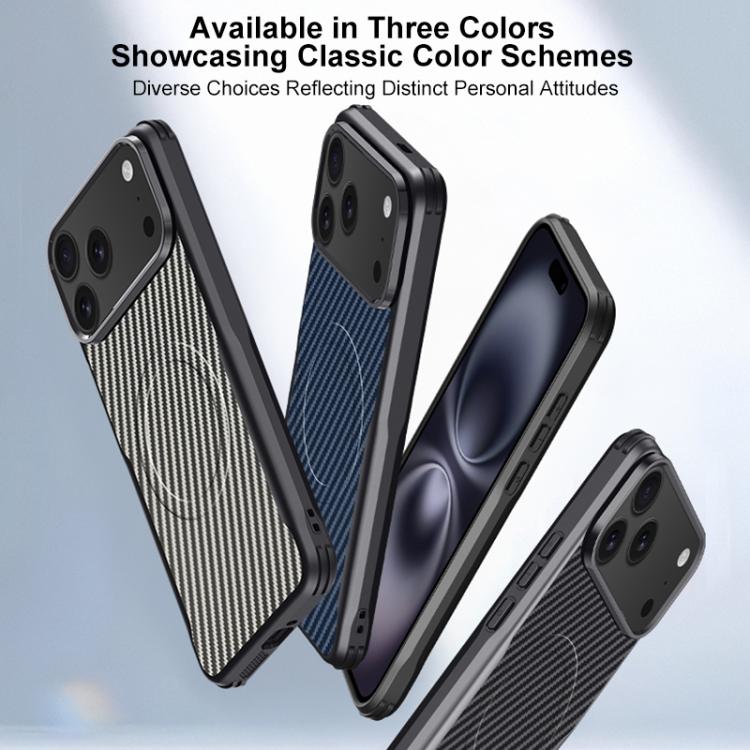Custodia magnetica con fibra di carbonio per iPhone