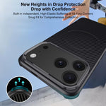 Custodia magnetica con fibra di carbonio per iPhone
