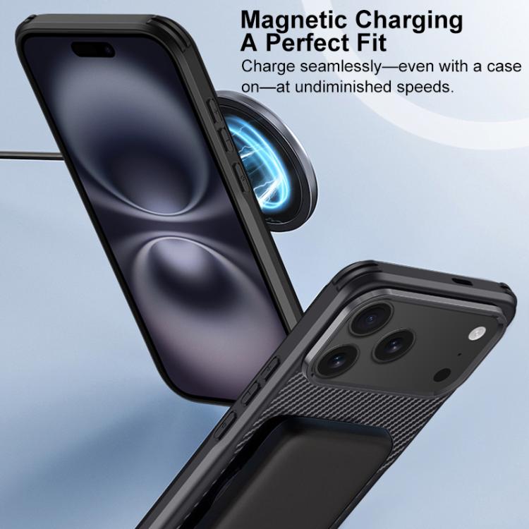 Custodia magnetica con fibra di carbonio per iPhone
