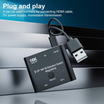 Switcher DisplayPort 2 In 1 Out 16K Ultra HD Video Converter