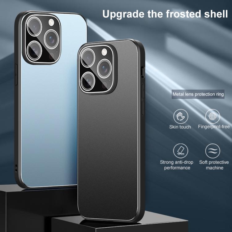 Custodia metallo satinato per iPhone 14 Pro Max