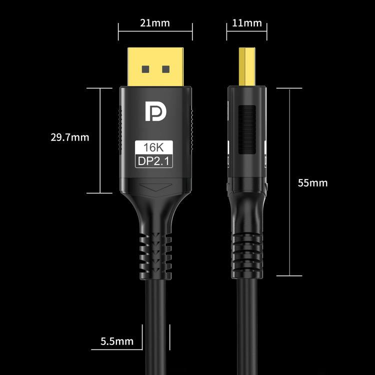 Cavo DisplayPort 2.1 maschio a maschio 16K 60Hz 1-3 metri