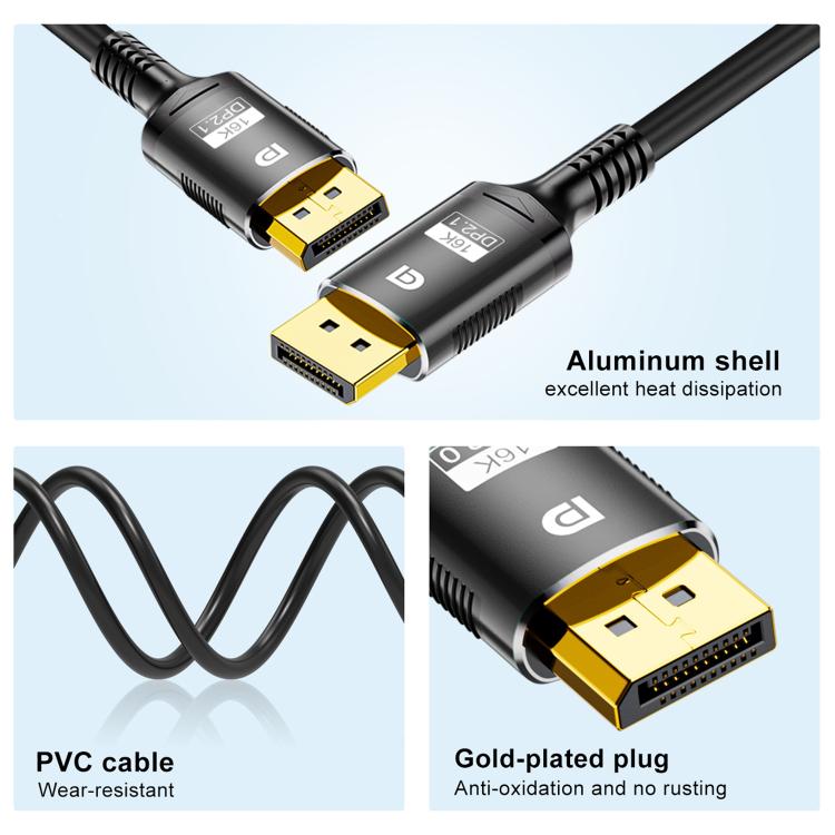 Cavo DisplayPort 2.1 maschio a maschio 16K 60Hz 1-3 metri