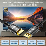 Cavo DisplayPort 2.1 maschio a maschio 16K 60Hz 1-3 metri