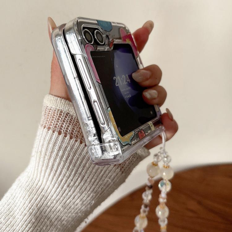 Custodia antiurto con motivo a mela dipinta e cinturino per Samsung Galaxy Z