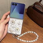 Custodia con cinturino e design nodo di farfalla per Samsung Galaxy Z