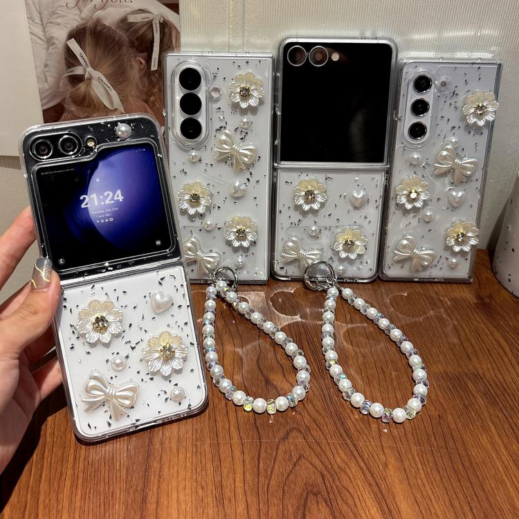 Custodia con cinturino e design nodo di farfalla per Samsung Galaxy Z