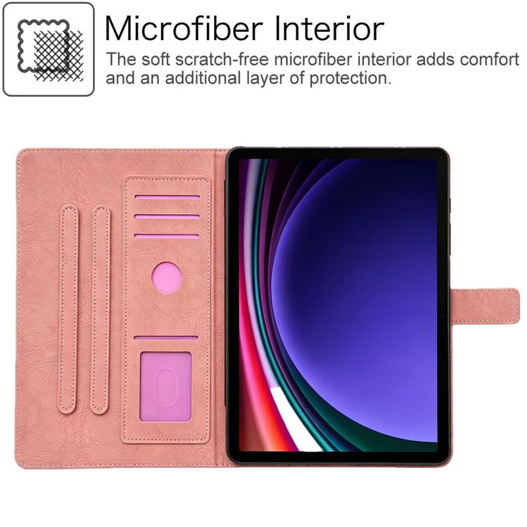 Custodia tablet smart in ecopelle con motivo gazza per Samsung Galaxy Tab S10 FE