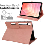 Custodia tablet smart in ecopelle con motivo gazza per Samsung Galaxy Tab S10 FE