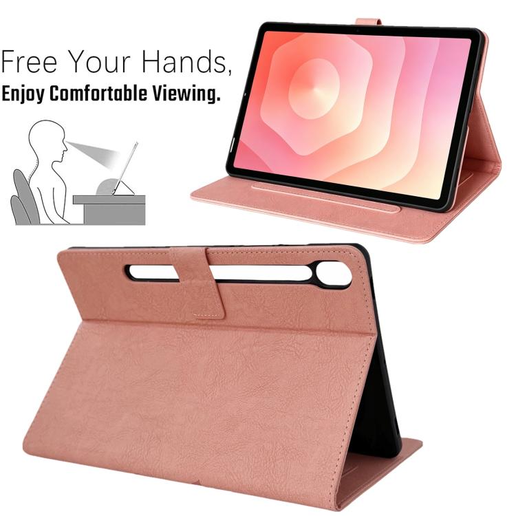 Custodia tablet smart in ecopelle con motivo gazza per Samsung Galaxy Tab S10 FE