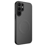 Custodia ibrida in PC e TPU con texture in fibra di carbonio per Samsung Galaxy