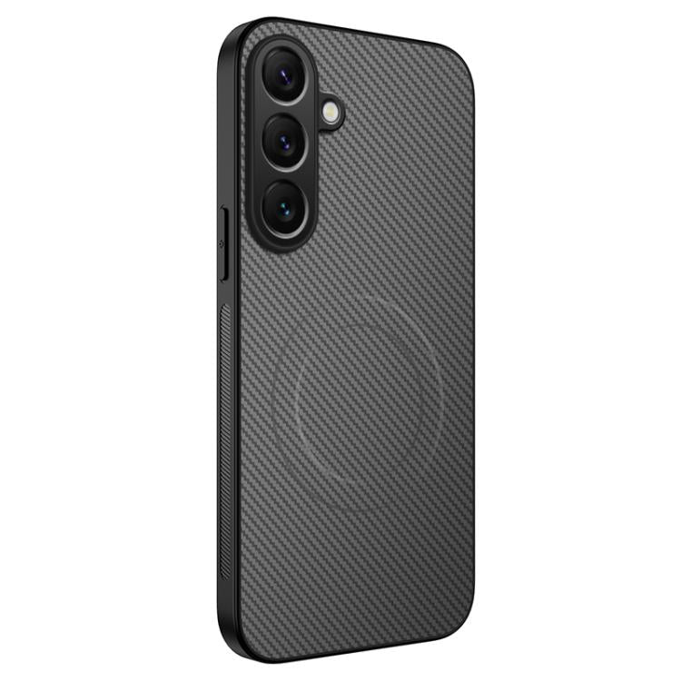 Custodia ibrida in PC e TPU con texture in fibra di carbonio per Samsung Galaxy
