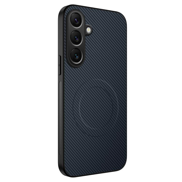 Custodia ibrida in PC e TPU con texture in fibra di carbonio per Samsung Galaxy