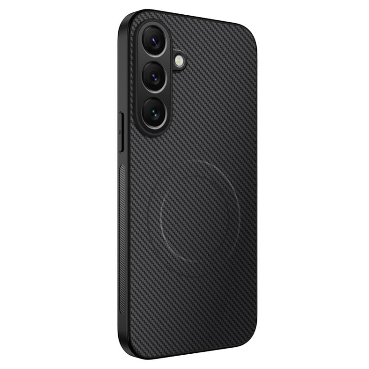 Custodia ibrida in PC e TPU con texture in fibra di carbonio per Samsung Galaxy