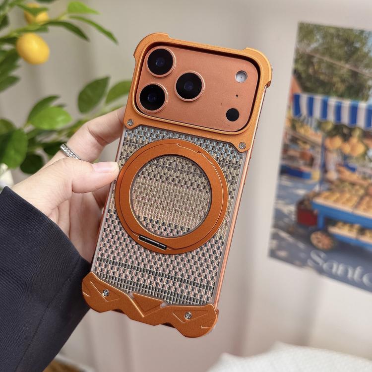 Custodia tessuto intrecciato con supporto magnetico iPhone 17 Pro