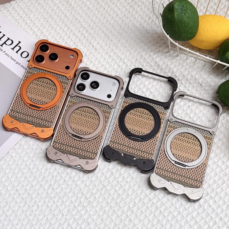 Custodia tessuto intrecciato con supporto magnetico iPhone 17 Pro