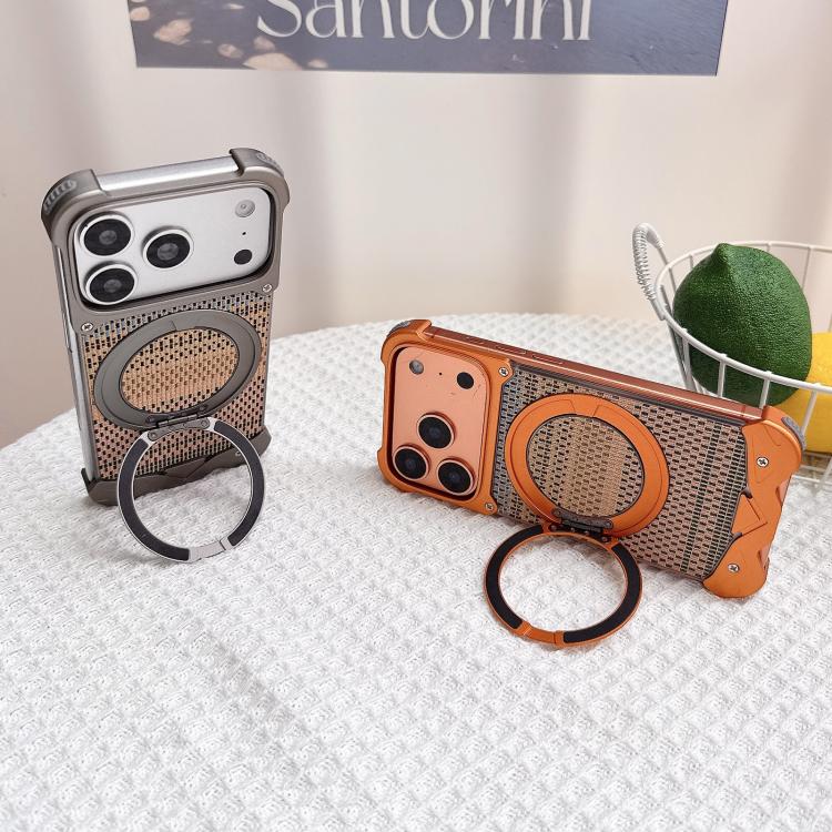 Custodia tessuto intrecciato con supporto magnetico iPhone 17 Pro