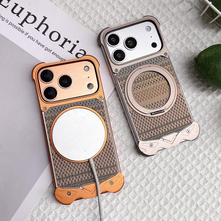 Custodia tessuto intrecciato con supporto magnetico iPhone 17 Pro