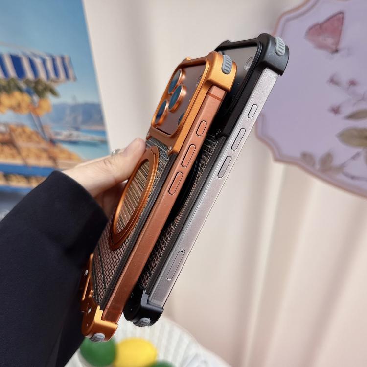 Custodia tessuto intrecciato con supporto magnetico iPhone 17 Pro