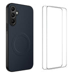 Custodia magnetica in fibra di carbonio per Samsung Galaxy serie A con 2