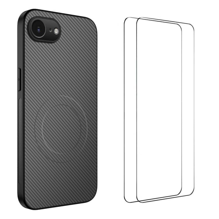 Custodia magnetica fibra carbonio per iPhone 16 e 17