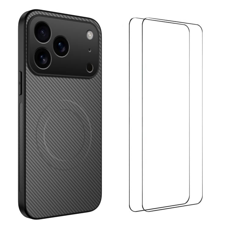 Custodia magnetica fibra carbonio per iPhone 16 e 17