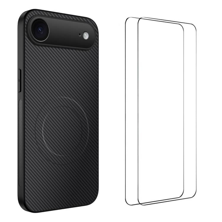 Custodia magnetica fibra carbonio per iPhone 16 e 17